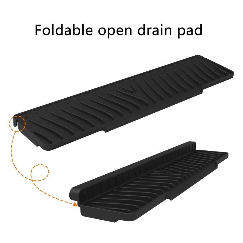 Foldable Silicone Draining Pad Ensures Quick Drying and Heat Resistance in Kitchens Multifunctional Kitchen Cup Mats