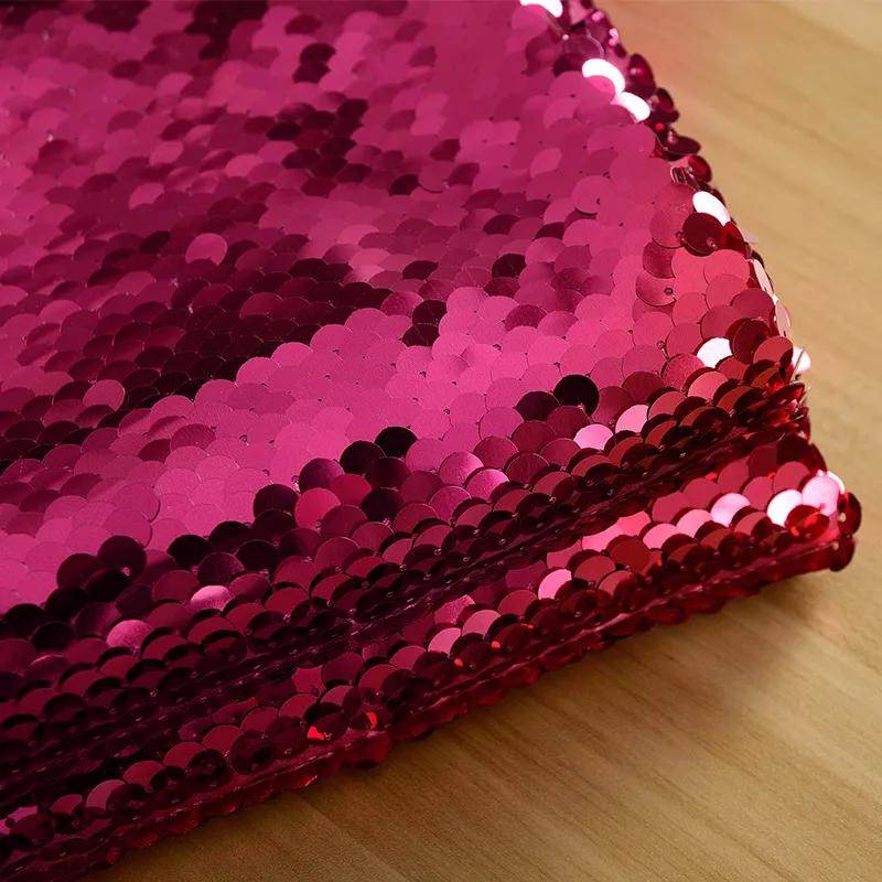 50x130cm 9mm Sequin Cloth Color Butyl Cloth Thickened Opaque Stage Background Cloth Decorative Costume Fabri