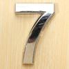 Digit Polished Number Sticker Plated Plate Pattern Nickel Sign Number Decal for Hotel