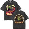T-shirt a maniche corte Unisex Donna T-shirt per Abbigliamento Uomo Lavata Vintage Anime Dorohedoro En Noi Nikaido KaiGrafica Unisex