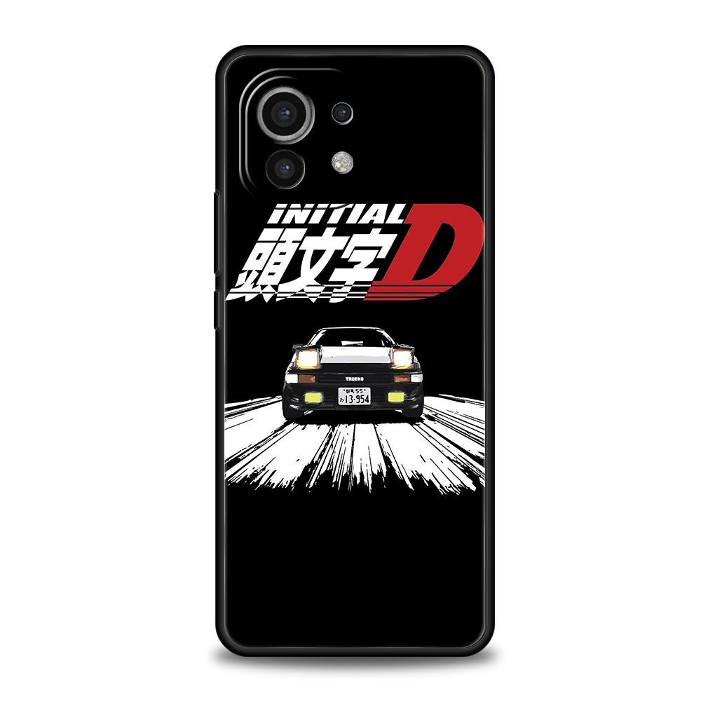 Initial D Car Phone Case Cover for Xiaomi Mi 17 15 14 13 12 11 Ultra 15T 14T 13T 12T 11T Pro Lite 5G Soft TPU Shell Fundas Capas