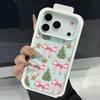 Leather Texture TPU Phone Case For iPhone 17 17e 16e 16 15 Pro Max 14 13 Pro Max 11 Bowknot Pattern Soft Silicone Back Cover