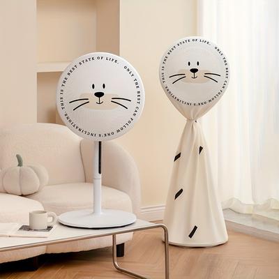 Funda para Ventilador de Piso con Lindo Patrón de Dibujos Animados, con Tela Antipolvo, Impermeable, para Ventiladores de Hogar y Oficina, Accesorios de Almacenamiento para Cocina y Comedor