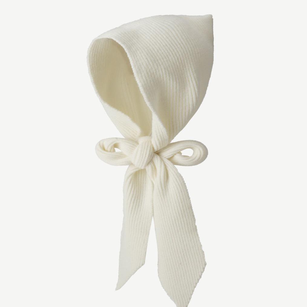 Japanese & Korean Style Layered Hat-Scarf-Shawl: Cozy Knitted Collar for Women's Winter Wear