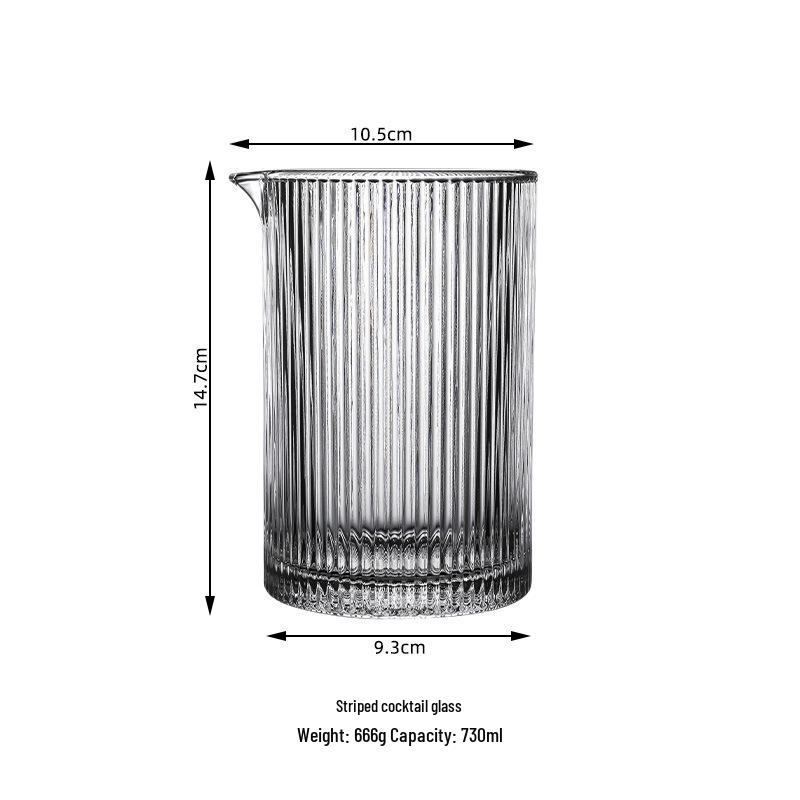 Japanese Crystal Cocktail Glasses & Mixing Set