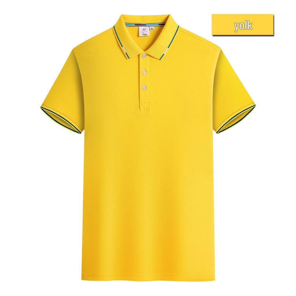 Custom Corporate Logo Polo Shirt - Short Sleeve Workwear for Summer Advertising & Team Outfits