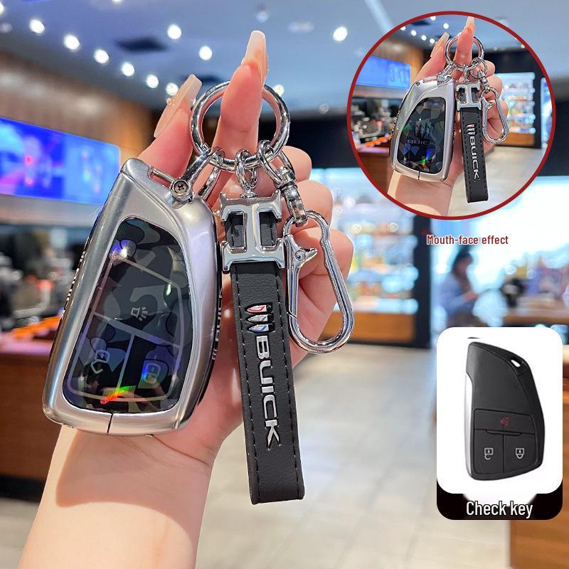 High-End Full-Coverage Metal Key Fob Case for Buick Envision Plus, Envision S/GS, and LaCrosse Cars