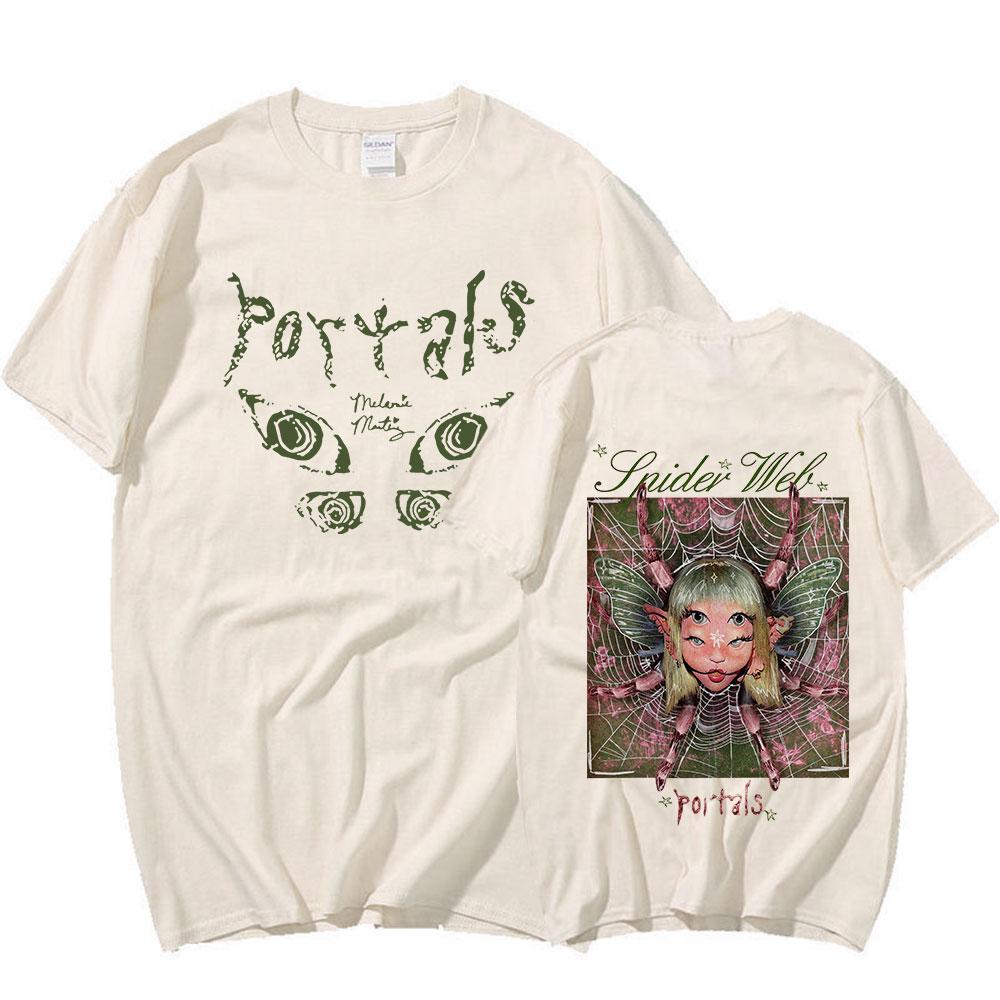 

Футболка Melanie Martinez Portals Tour Мужская Женская Хлопковая Повседневная с Коротким Рукавом Футболки Оверсайз Харадзюку Эстетичные Футболки для Пары 4XL
