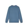 Fila Logo Print Casual Knit Pullover Sweatshirt Men Sweatshirt Planet-Blue F11M341213F-BU