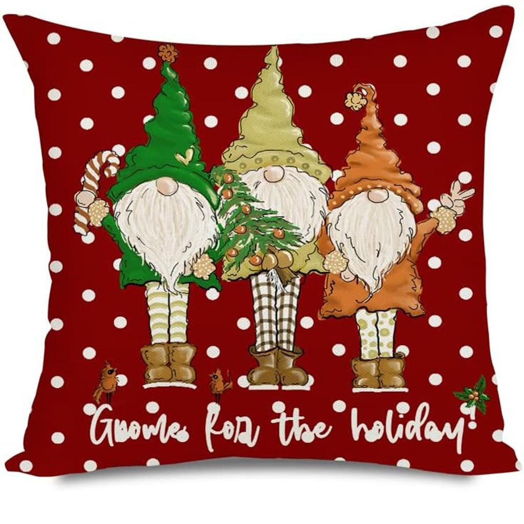 Christmas Magic: Snowman, Gnome, and Winter Hello Pillow Covers sofas, bedroom pillow covers, holiday gifts