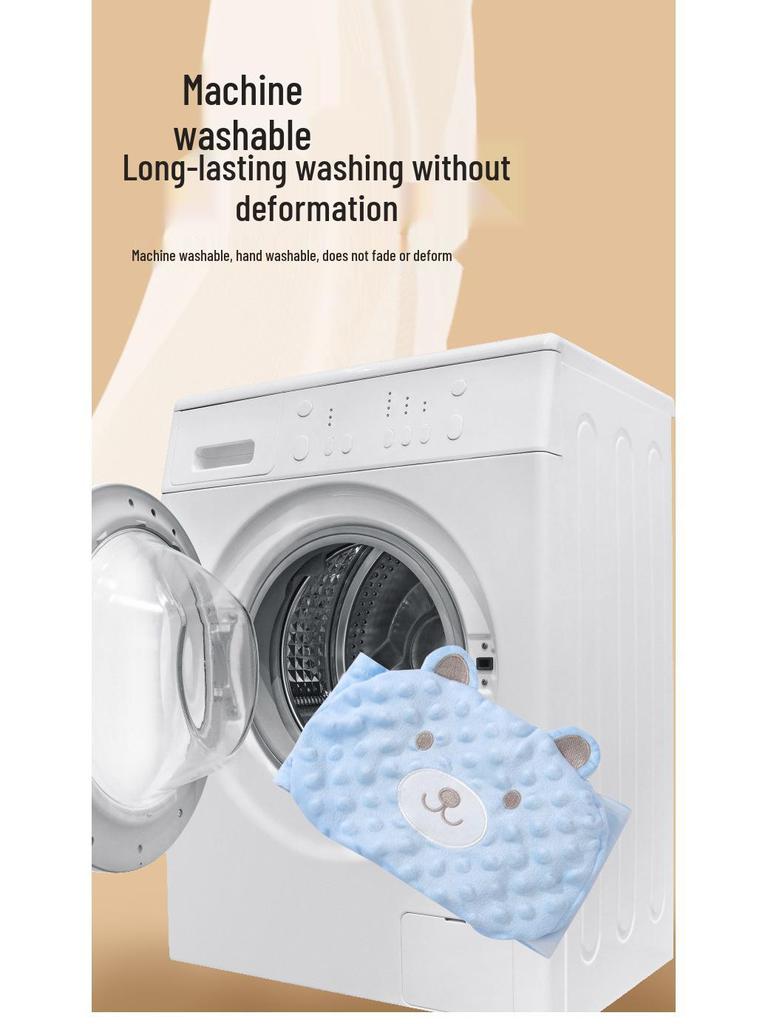 Newborn Anti-Colic Warm Tummy Pillow with Red Bean Heat Pack