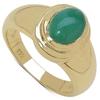 Handmade Gold Plated Sterling Silver Oval Emerald Ring  Fine Jewelry
