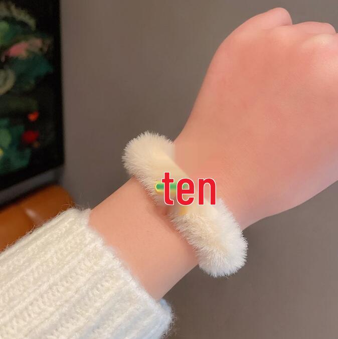 Christmas Reindeer Plush Scrunchies - Cartoon Hair Ties & Accessories, Set of 20