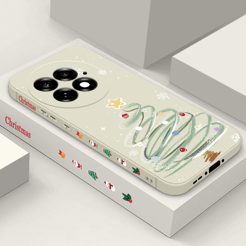 

Cartoon Christmas Tree Phone Case For OnePlus 13 12 13R 12R 11R 5G Shockproof Soft TPU Silicone Cover For OnePlus Ace 5 3 2 OnePlus 12
