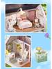 Happy Manor Wooden DIY Multi-Level Hut - Molan Manor Handmade Gift for Women