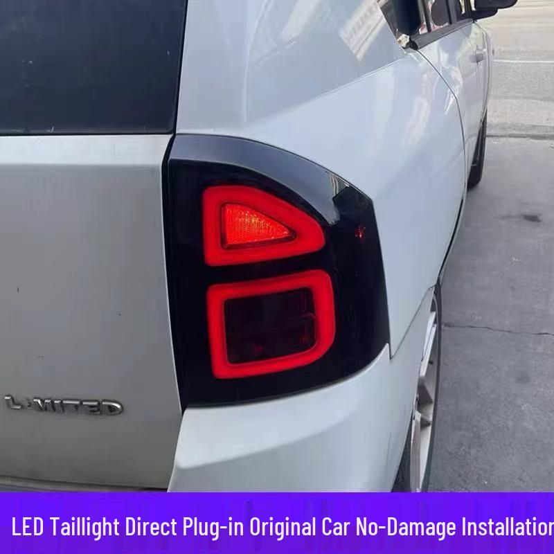 LED Taillight Assembly for 2011-2015 Jeep Compass: Includes Daytime Running Lights and Turn Signals.