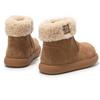 Winter Warm Snow Boots for Girls Thickened Fleece-lined Cotton Shoes for Children Fashionable Non-slip Cotton Boots for Toddlers