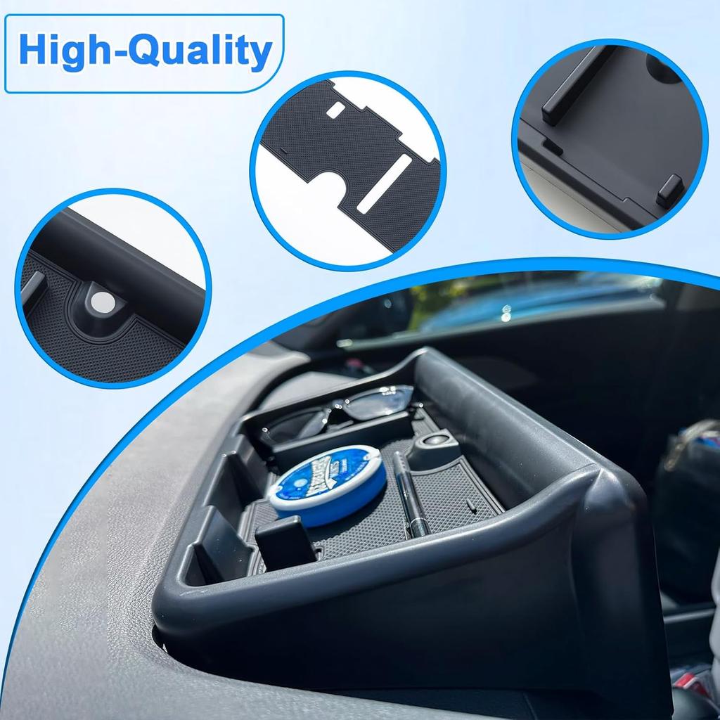 TOPTALL 2026 2025 2024 New Dash Organizer Compatible With Toyota Grand Highlander Accessories, Center Console Screen Dashboard Tray With Anti-Slip