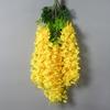 Artificial Wisteria Flower Hanging Garland Faux Silk Hanging Flower Strings Fake Wisteria Flower Vine for Wedding Garden Background Decor