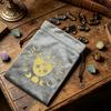 Velvets Tarots Card Storage Bag With Elegant Silk Screen Print Jewelry Pouches for Safe Storage And Stylish Carry