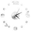27inch Nordic Wall Clock Dining Restaurant Cafe Decorative Clocks Acrylic Mirror Wall Sticker Silent Quartz Watch Home Decor
