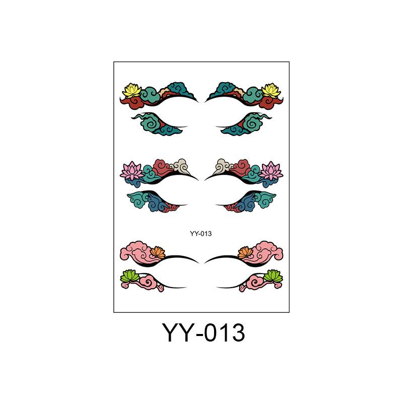 Eyelash tattoo stickers are waterproof and sweat-resistant, disposable and easy to clean, the same type of stickers for lower eyelashes, makeup