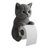 Dog Toilet Paper Holder Wall Mount Resin Shark Roll Paper Organizer Bathroom Kitchen Paper Towel Tissue Dispenser Decoration