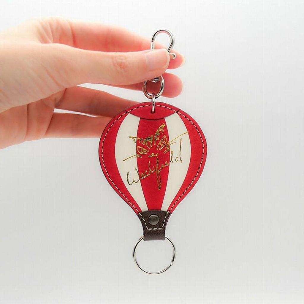 Cat Dayan Dayan Genuine Leather Balloon Keychain Red [Wachifield]