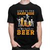 Happy Halloween Skeleton Drinking Beer T Shirts Short Sleeve Tshirt Graphic Tee Tops Pure Cotton Loose Oversized Clothing