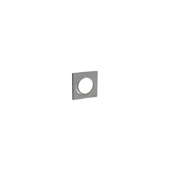 Plaque - SCHNEIDER - Odace Styl Alu - 71mm - Gris - 1 Poste