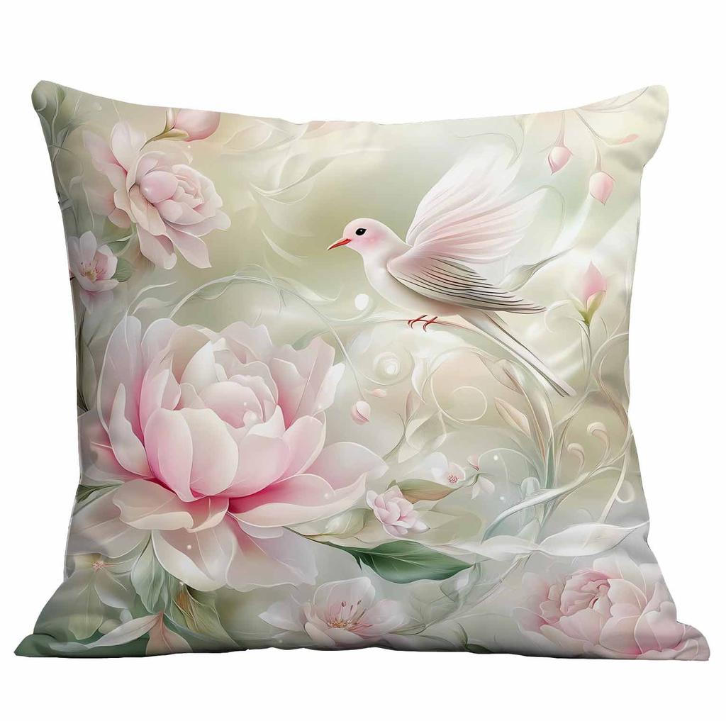 Nowa Piękna i Marzycielska Poszewka na Poduszkę w Kwiaty Domowa Poszewka na Poduszkę na Sofę