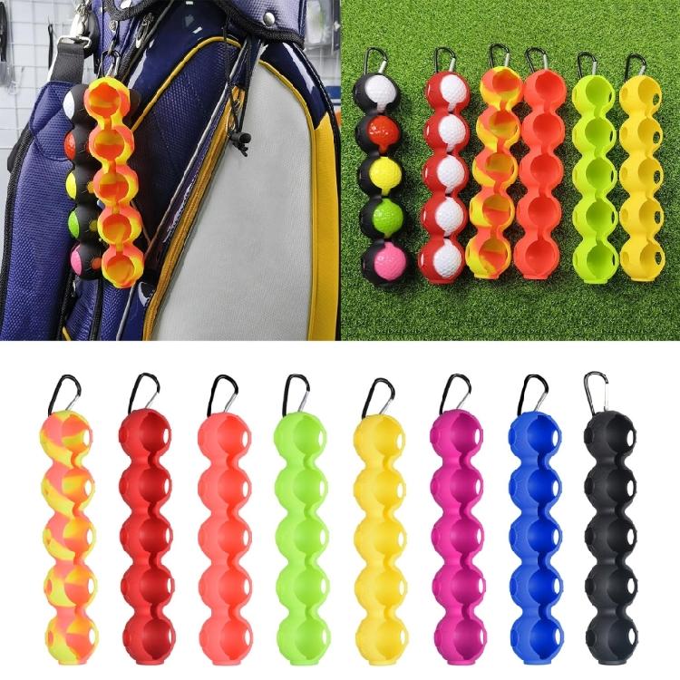 Silicone Golf Ball Protective Cover Golf Ball Holder Holds 5 Golf Balls Gift