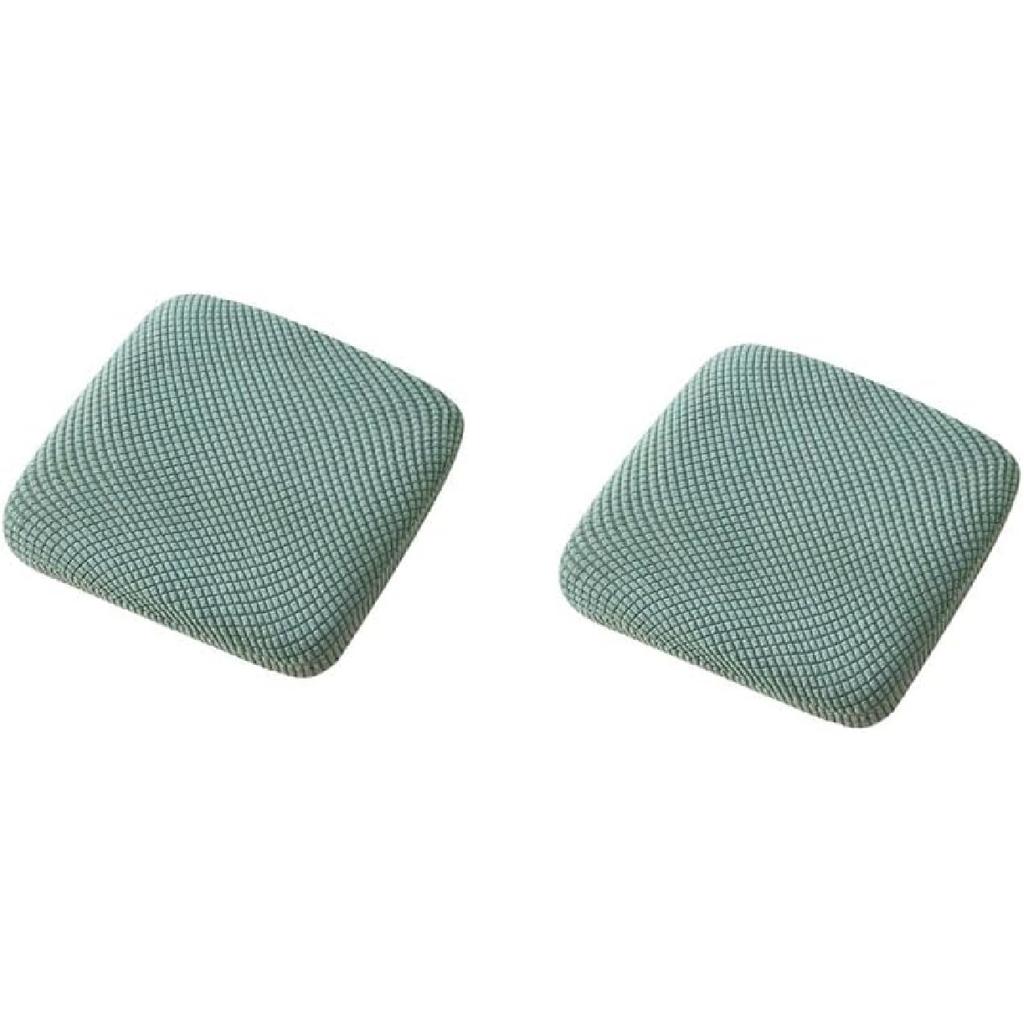 2 Piece Square Bar Stool Cover, Highly Elastic Square Stool Cover, Wrinkle Resistant Dustproof Stool Seat Cover, Washable Stool Cover 10-12.6in