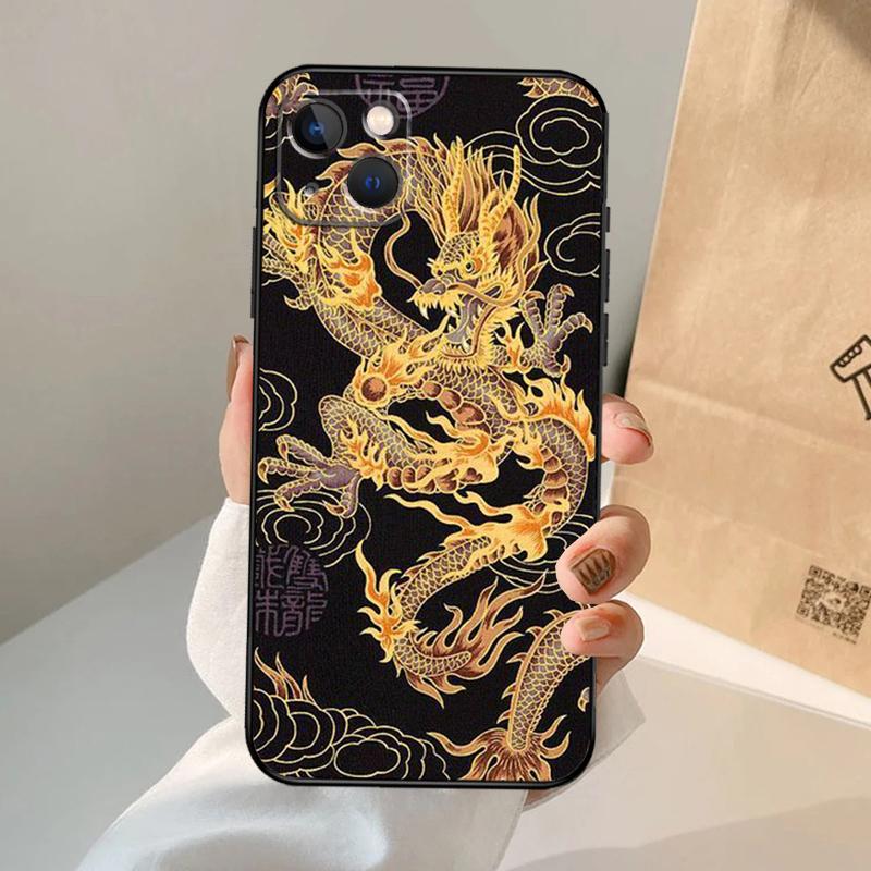Fashion Chinese Dragon Phone Case For iPhone 17 Air 16 15 14 11 12 13 Pro Max 12 13 Mini 15 16 Plus 16e Cover Coque