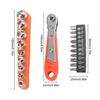 Comfortable Grip Adjustable Ratchet Quick-release Drill Ratchet Screwdriver
