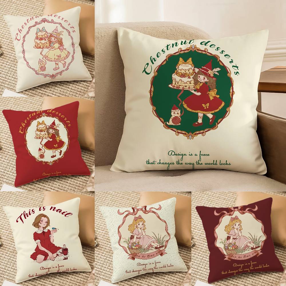 Kreative Feier Schöne Mädchen Kissenbezug Bedrucktes Gebürstetes Fleece Kissen Babyhaut-Haptik Umweltfreundliche Sublimationsfarbe