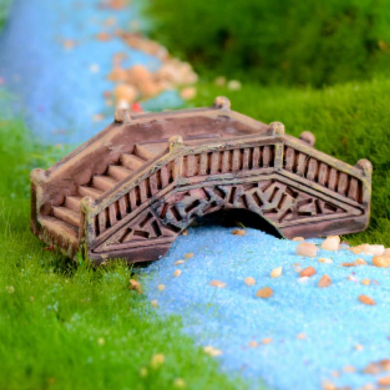 

DIY имитация каменного моста Мини-поделка Сказочный сад Террариум Аксессуары Ландшафтное украшение темный кофе