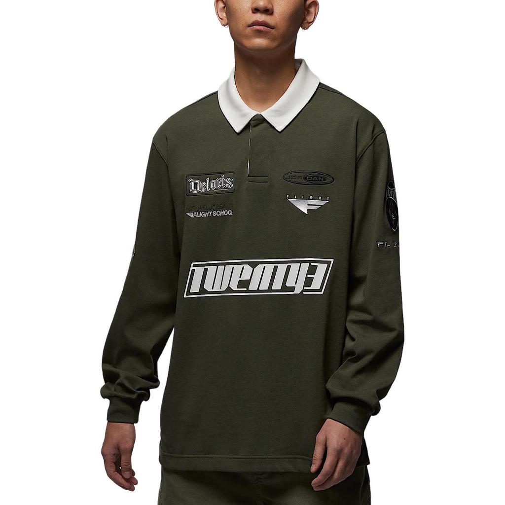 JORDAN Essentials Men's Long Sleeve Rugby Top HF9324-325