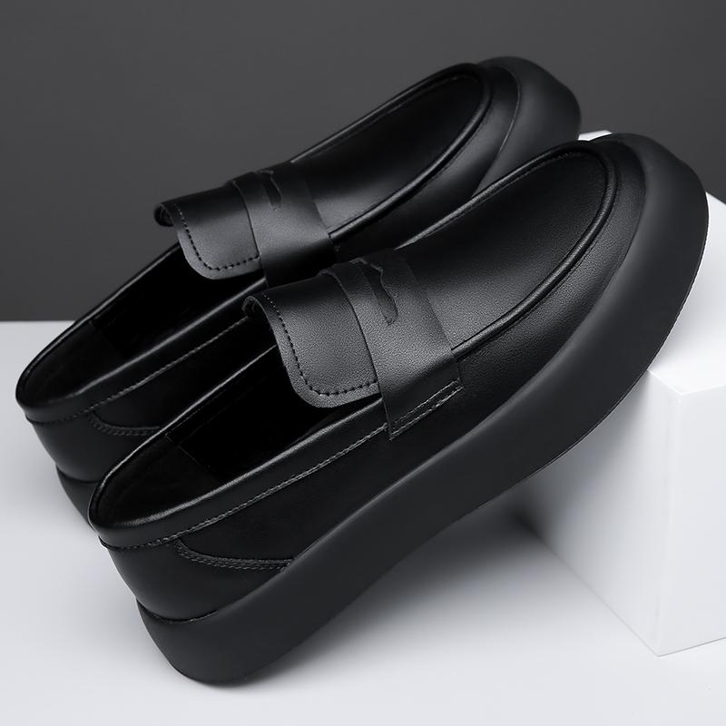 Fashion Handmade Men's Business Loafers Casual Shoes New Arrival Leather Slip On Footwear Office Leisure Man Driving Shoes Driving Flats