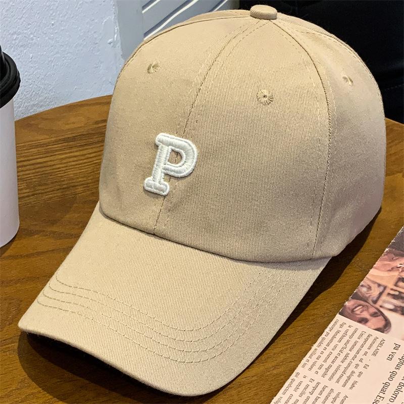 Letter P The Embroidery Mens Summer Sun Protection Baseball Cap Breathable Hat