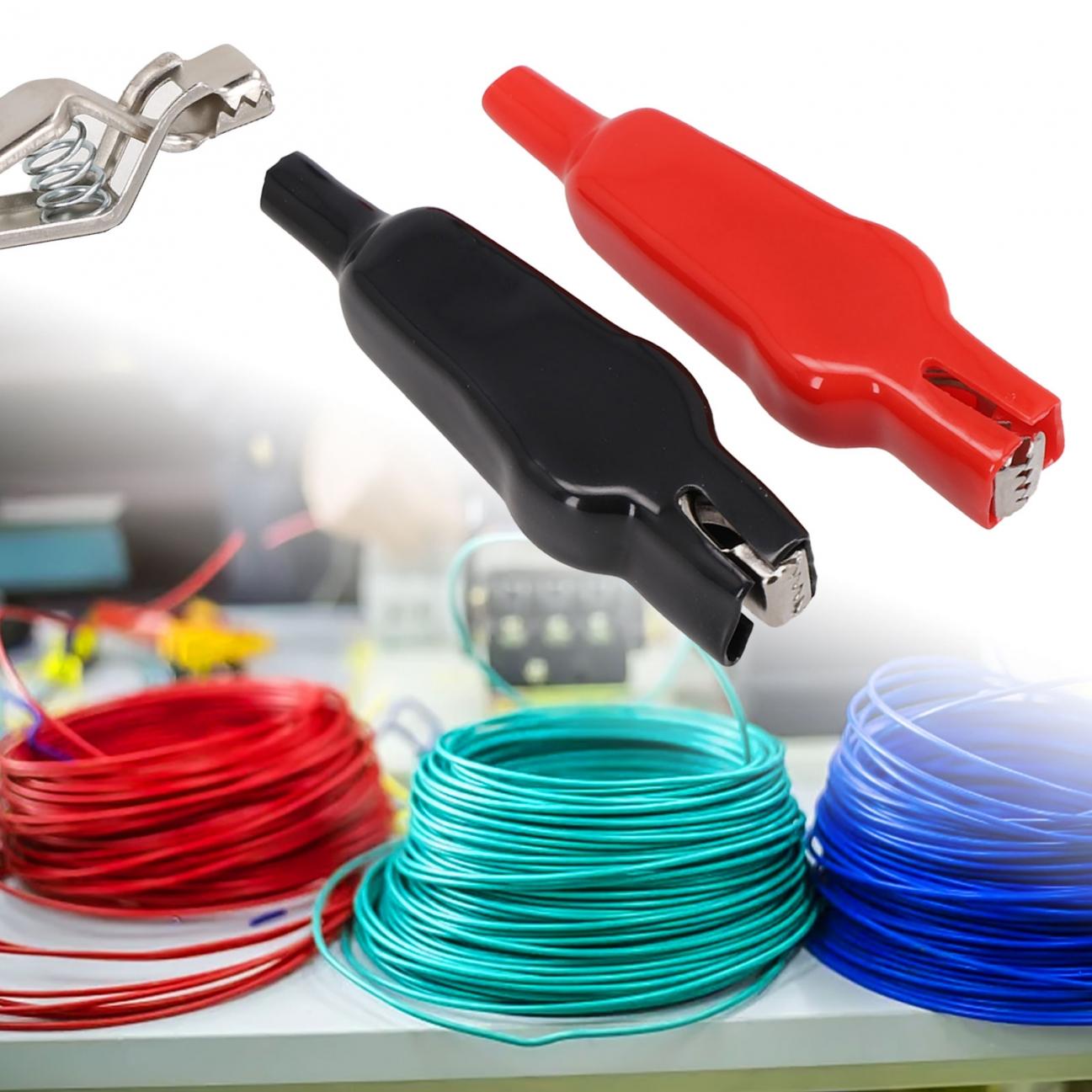 

High Quality Battery Clips 2PCS 20A Clips for Electrical DIY Testing 2 x red