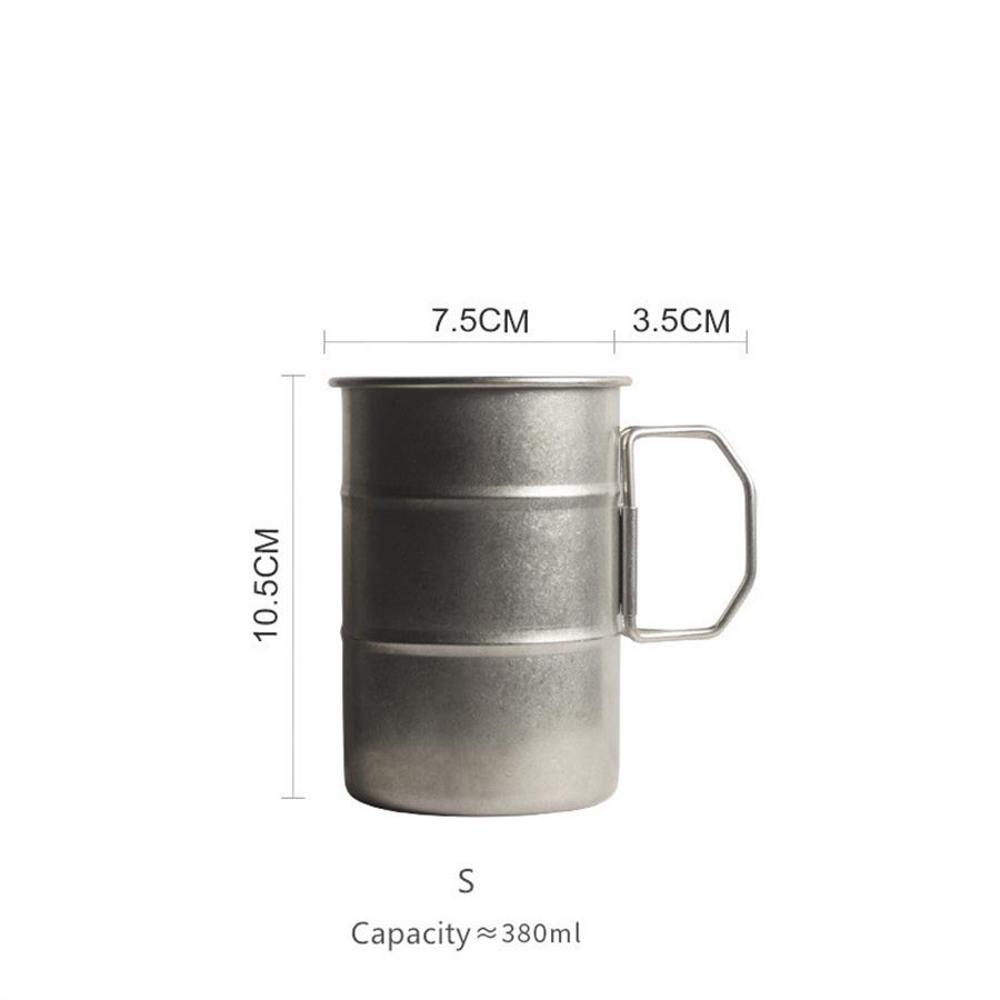 Vintage Vintage Outdoor Camping Cup Folding Portable Water Cup Camping 304 Set Cup Stainless Steel Tea Cup