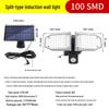 Split Solar Outdoor Double-Head Wall Lamp