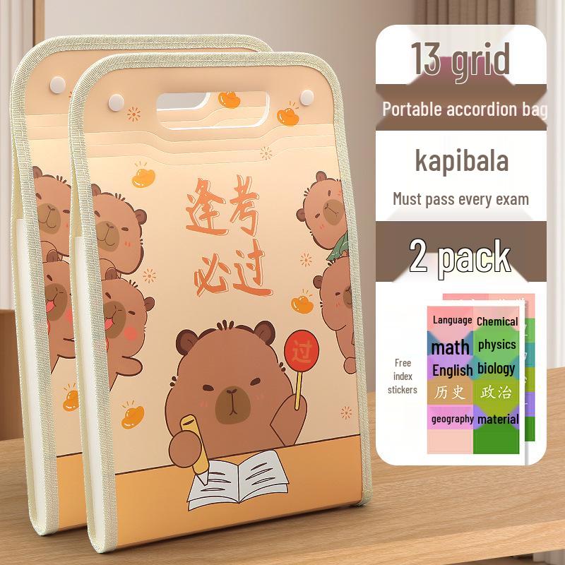 Accordion Bag 5250: Junior High Student Handheld Storage Folder