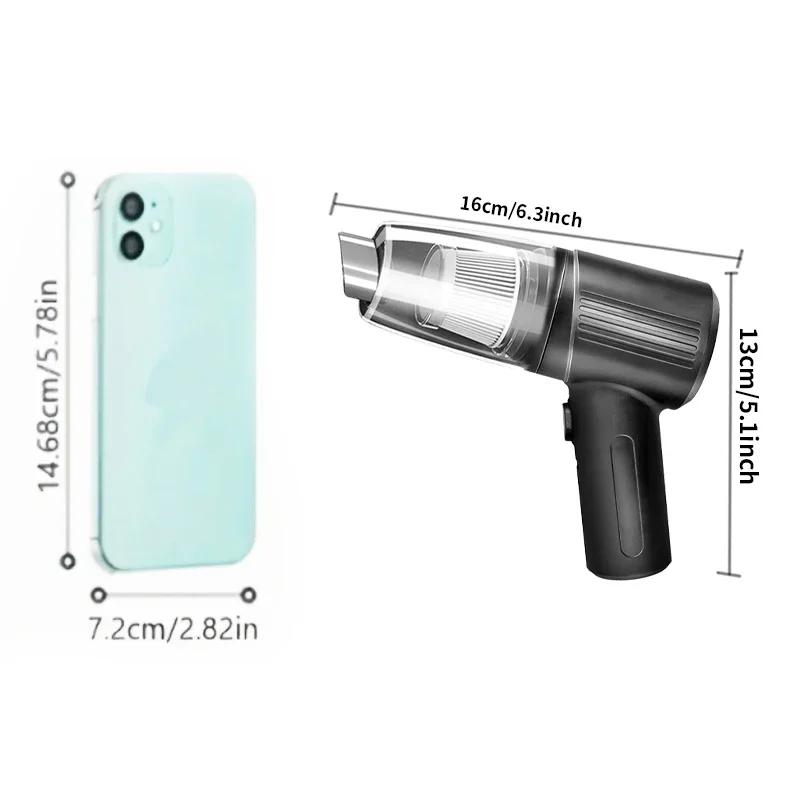 Wireless Car Vacuum Cleaner 6000Pa Cordless Handheld Cleaning Robot Auto Vacuums Strong Suction Cleaner For Car