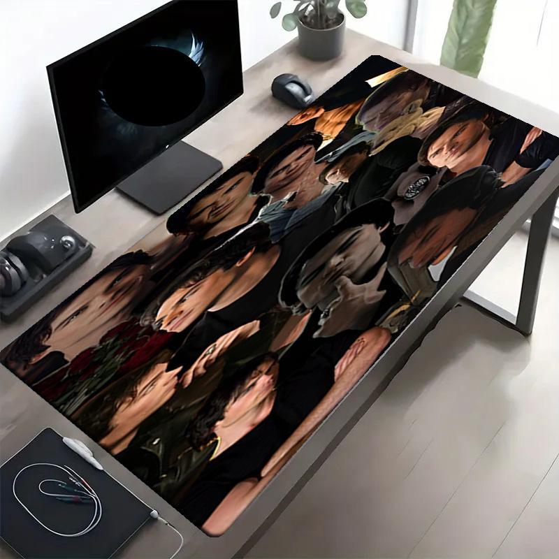 Damon Salvatore Print Mouse Pad, Anti‑Slip Desktop keyboard Mat, for PC Laptop Gaming Working Daily Use, Cool Festival Surprise Gift