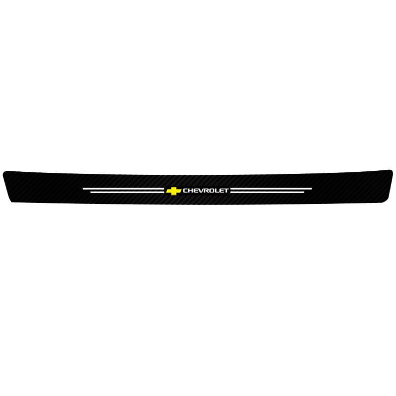 

High-quality Carbon Fiber Car Door Sill Protector Sticker For Chevrolet Spark Captiva Cruze Tracker Epica Nubira Malibu Optra
