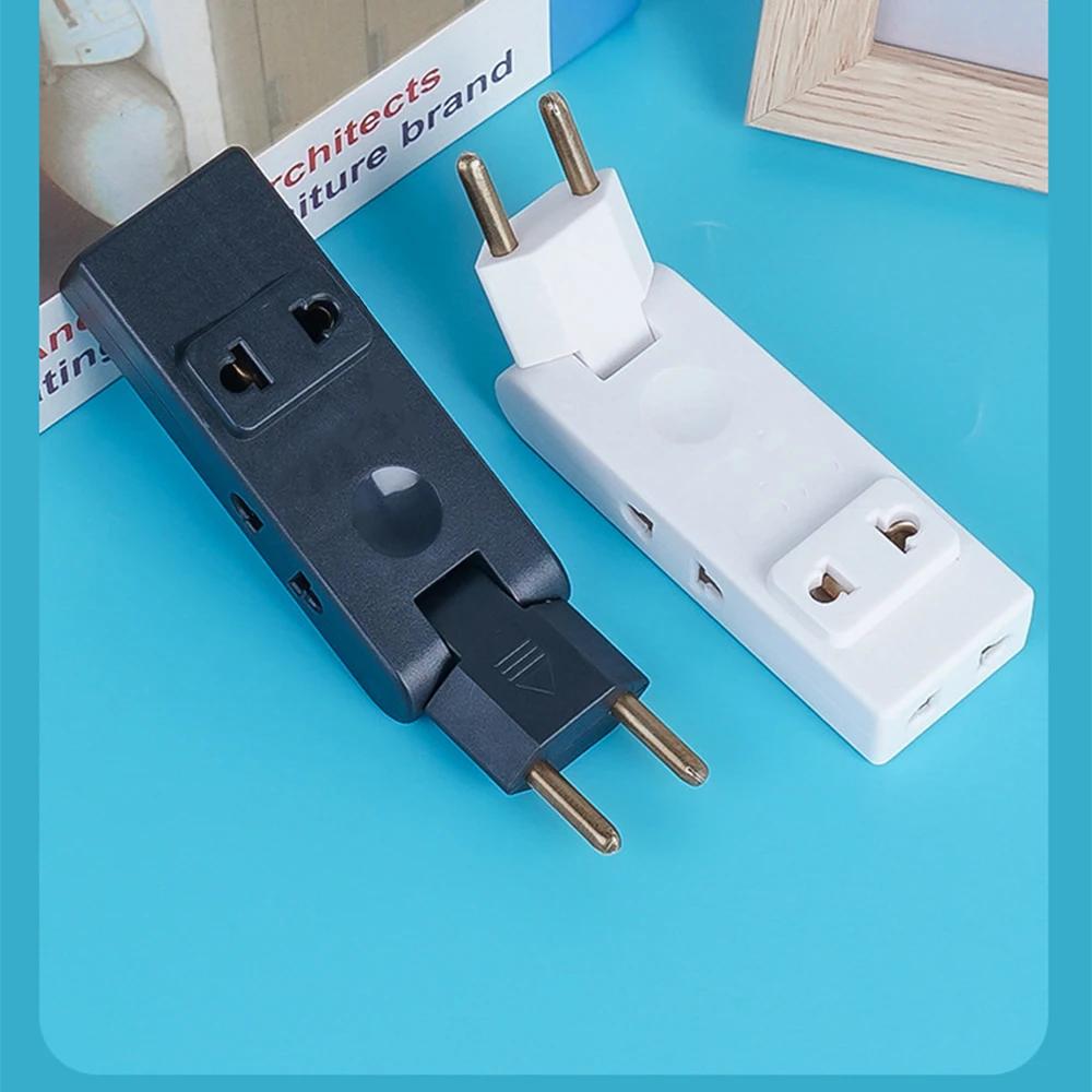 EU Stecker Adapter 4 in 1 Wandsteckdose Verlängerung EU Steckdose 180 Grad Steckeradapter Reiseadapter Tragbarer Stromwandler