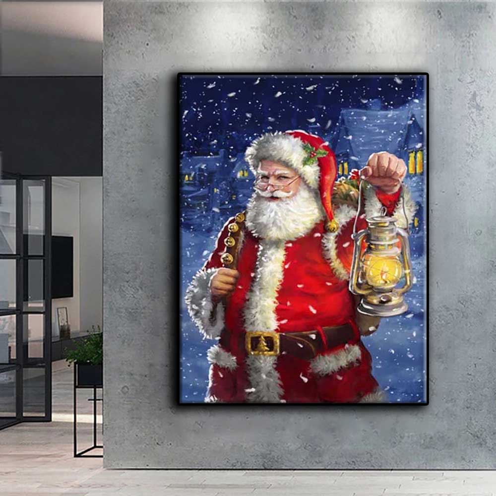 5D DIY Diamond Embroidery Christmas Tree Santa Snowman Diamond Painting Mosaic Home Decoration