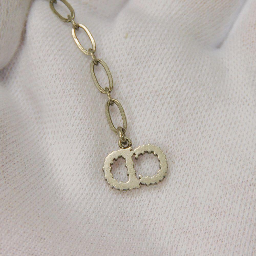 Used J'ADIOR crystal choker (N0681ADRCY 7984) in excellent condition with a black ribbon inset and CD logo in clear